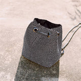 Satin Diamond Shoulder Handbag for Wedding Party