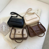 Shoulder Leather Crossbody PU Bags Long Belt for Women Spring Handbags Purses
