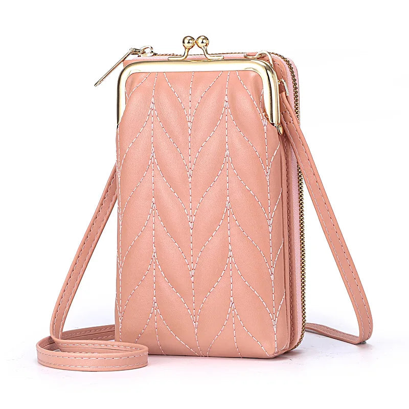 Mini PU Leather Clutch Ladies Purse Handbag