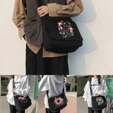 Harajuku Canvas Crossbody Bag Japanese Diagonal Pouch Envelope Bags Flamingo