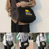Harajuku Canvas Shoulder Messenger Bag Women Japanese Diagonal Pouch