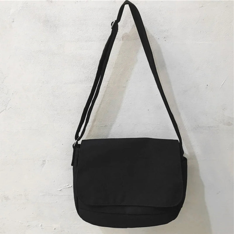 Harajuku Canvas Shoulder Messenger Bag Women Japanese Diagonal Pouch