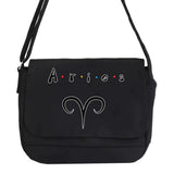Harajuku Canvas Crossbody Bag Women Constellation Pattern