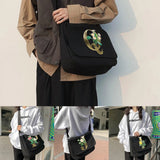 Harajuku Canvas Crossbody Bag Japanese Diagonal Pouch Student Envelope Bags