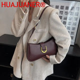 Winter Small PU Leather Crossbody Bag Handbags and Purse Shoulder Side Bag