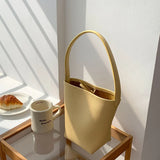 Shoulder Side Bucket Bags Autumn Trends PU Leather Handbags Tote Bags