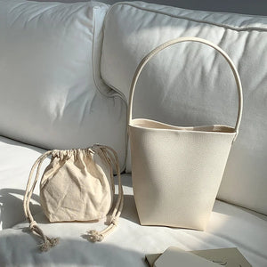 Shoulder Side Bucket Bags Autumn Trends PU Leather Handbags Tote Bags