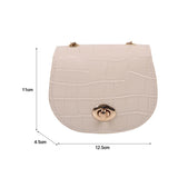 Shoulder Underarm Bags PU Leather Embossing Casual Handbags