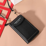 Shoulder Wallet Women Phone Wallet Purse Bag Handbag Long Wristlet Wallets
