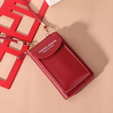 Shoulder Wallet Women Phone Wallet Purse Bag Handbag Long Wristlet Wallets
