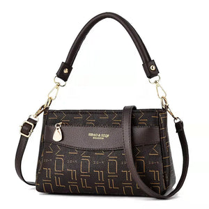 Retro Small Shoulder Bag Floral Print Mother's Handbag