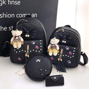 Shoulder Bag Girls School Backpack Tassel Mommy Bag