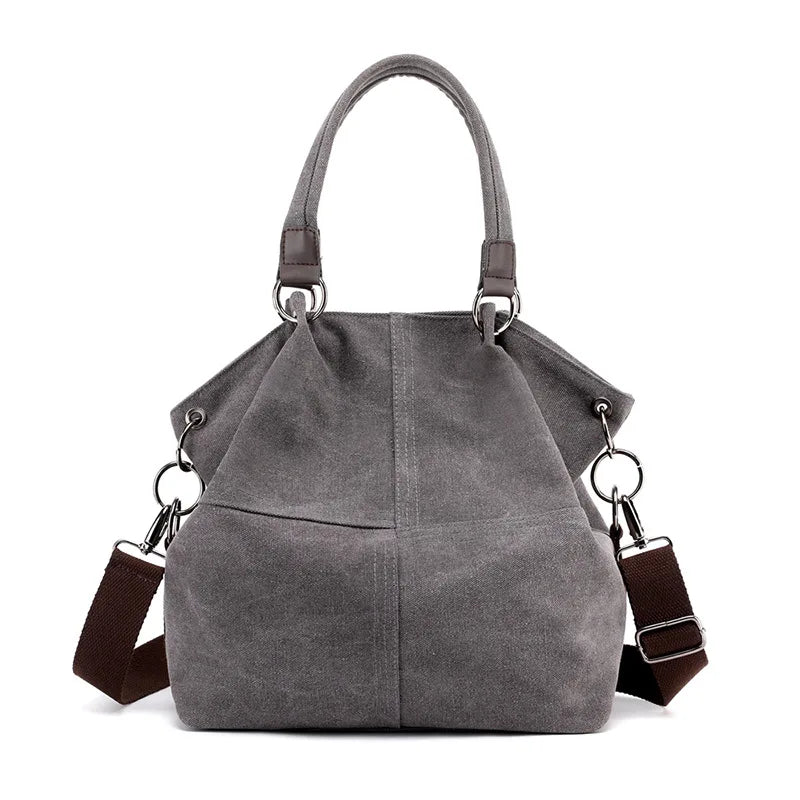 Casual Canvas Shoulder Bag for Women, Large Capacity Messenger Handbag