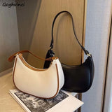 Women's Shoulder Bag PU Leather Underarm Handbags