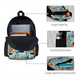 Boats Backpack Men's Zipper Close Bag