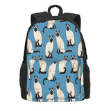 Siamese Cats Print Backpack