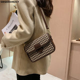 Women's Crossbody Shoulder Bag Square Office Purse