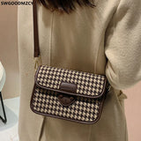 Women's Crossbody Shoulder Bag Square Office Purse