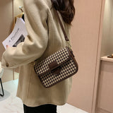 Women's Crossbody Shoulder Bag Square Office Purse