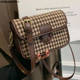 Women's Crossbody Shoulder Bag Square Office Purse