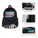 Silence Backpack for Men and Women - Manga Kids Backpack