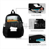 Silhouette Outdoor Hiking Backpack Midnight Solid Ebony Jet Charcoal