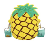 Silicone Avocado Strawberry Crossbody Coin Bag for Kids