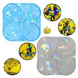Silicone Mold Halloween Coffee Tea Tray Cup Mat Epoxy Resin Casting Mould