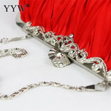 Silk Evening Handbags Cocktail Clutches Chain Dinner Bag