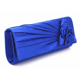 Silk Evening Party Clutch Bag Flower Chain Small Shoulder Handbags
