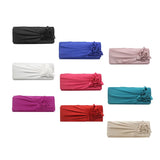 Silk Evening Party Clutch Bag Flower Chain Small Shoulder Handbags