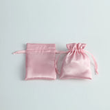 Silk Satin Storage Drawstring Bag Jewelry Pouch Gift Pouches