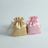 Silk Satin Storage Drawstring Bag Jewelry Pouch Gift Pouches