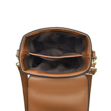 Silk Scarf Decorated Women's Crossbody Shoulder Bag