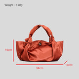 Silk Texture Shoulder Bag Satchel Handbag For Lady