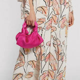 Silk Texture Shoulder Bag Satchel Handbag For Lady