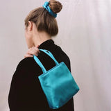Silk Women Bag Retro Satin Niche Handbag Underarm Shopping Bag