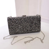 Silver Crossbody Bag Evening Purse Clutch Party Diamond Handbags for Women