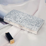 Silver Crossbody Bag Evening Purse Clutch Party Diamond Handbags for Women