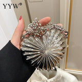 Silver Sling Handbag Crossbody Bag Mini Evening Bags Clutch Wallet Prom Purse