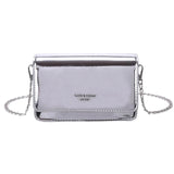Silver Chain Shoulder Bag for Women Summer Crossbody Bags