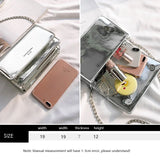 Silver Chain Shoulder Bag for Women Summer Crossbody Bags