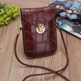 Crocodile Leather Shoulder Bag Clutch Handbag Mini Purse