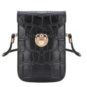 Crocodile Leather Shoulder Bag Mini Clutch Purse