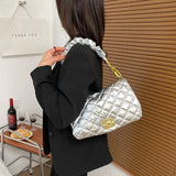 Quilted Shoulder Bag Large Crossbody Case Padded Bags for Women