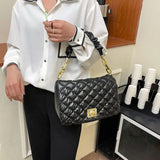 Quilted Shoulder Bag Large Crossbody Case Padded Bags for Women