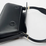 Silver Patent Leather Shoulder Bag for Women