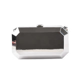 Silver Chain Party Clutch Purse for Women Shoulder Bag Crossbdoy Female