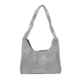 Silver Rhinestone Evening Bag Handbag Shoulder Bag for Women