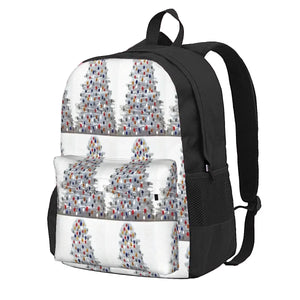 Silver Xmas Tree Backpacks Men's Backpacks Bags For Women